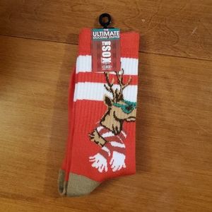 NWT The Ultimate Stocking Stuffer Two Socks Brand Crew Socks